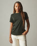 Women's Premium Slub Crew Tee - Dark Elm